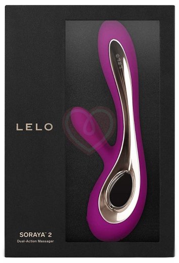 Вибратор с клиторальным стимулятором Lelo Soraya 2 лиловый фото 3