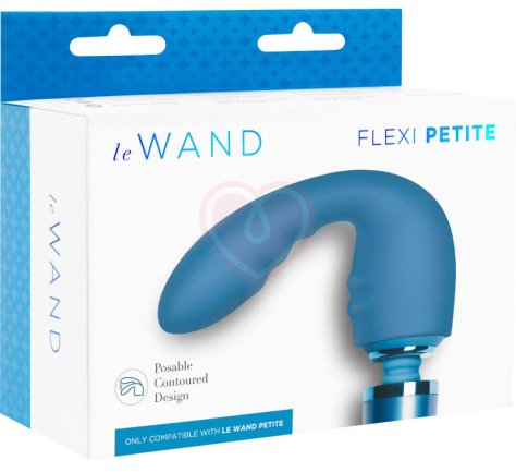 Насадка для массажёра Le Wand Petite Flexi синяя фото 5