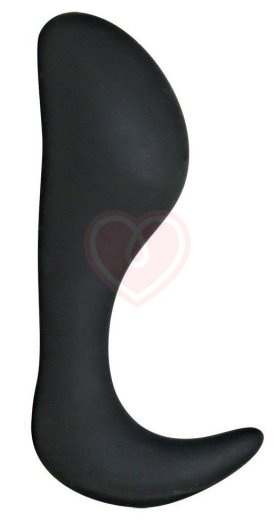 Анальный стимулятор с загнутой ручкой Black Velvets фото 1