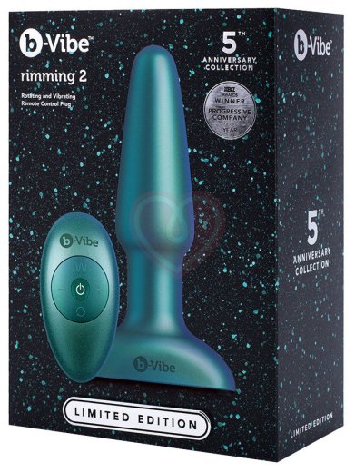 Анальная вибропробка с ротацией b-Vibe Rimming 2 Limited Edition фото 6
