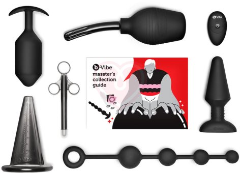 Профессиональный набор для анального секса Masster`s Degree Set черный фото 1