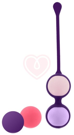 Набор из 4 вагинальных шариков Rianne S Pussy Playballs с розовой косметичкой фото 1