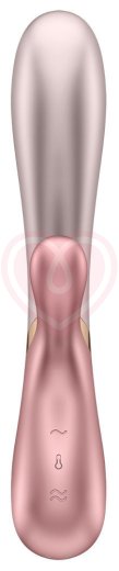 Вибратор с клиторальным стимулятором, подогревом и приложением Satisfyer Hot Lover розовый фото 3
