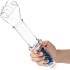Стеклянный фаллоимитатор-кулак Glass Fist Double Ended With Handle Grip прозрачный фото 5