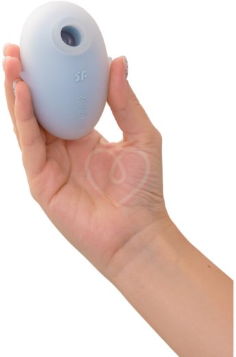 Вакуумый вибростимулятор клитора Satisfyer Cutie Ghost голубой фото 6