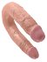 Двухсторонний фаллоимитатор King Cock U-Shaped Double средний телесный фото 2